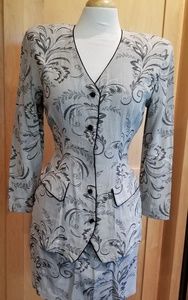 Sexy Fit 80's style Vintage LaBelle Jacket and Skirt Set